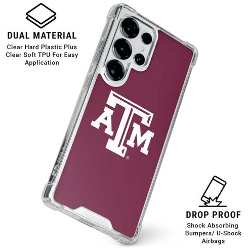 Texas A&M University TAM Galaxy S25 Ultra Clear Case